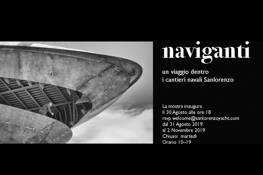 Bellotti con Sanlorenzo a Venezia alla mostra “Naviganti. Un viaggio dentro i cantieri navali Sanlorenzo”